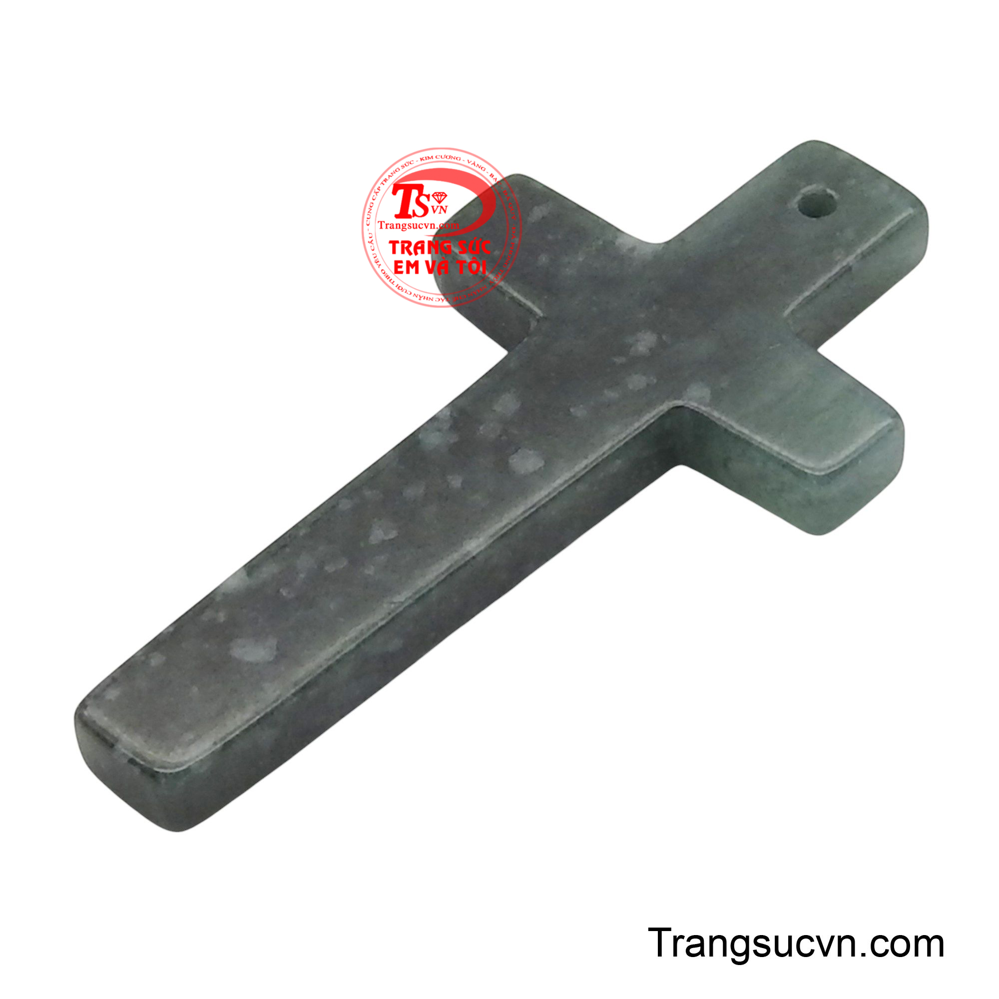 Bề mặt ngọc được đánh bóng nhẹ, để lộ những vân đá độc đáo, tạo nên nét riêng biệt cho từng sản phẩm.