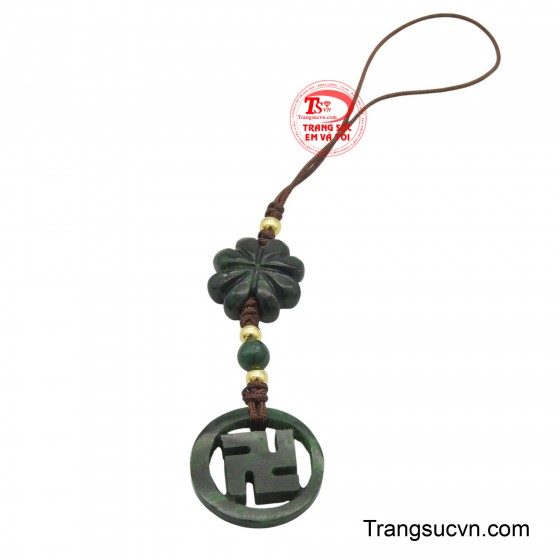Móc treo điện thoại ngọc may mắn