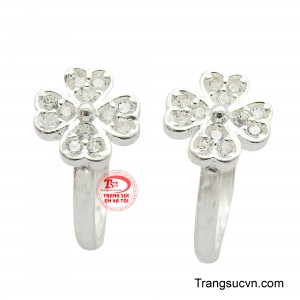 Bông tai bạc nhỏ xinh là lựa chọn hoàn hảo để tô điểm cho vẻ đẹp tinh tế và dịu dàng của bạn.
