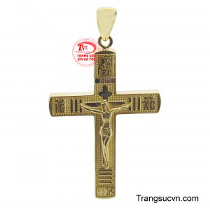 Mặt thánh giá vàng 18K thời trang