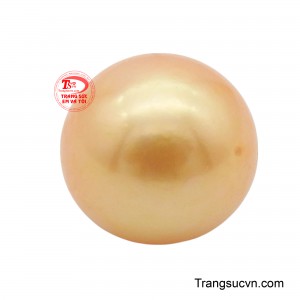 Viên ngọc trai cam gây ấn tượng mạnh với sắc cam rực rỡ và đầy sức sống, tựa như ánh hoàng hôn.