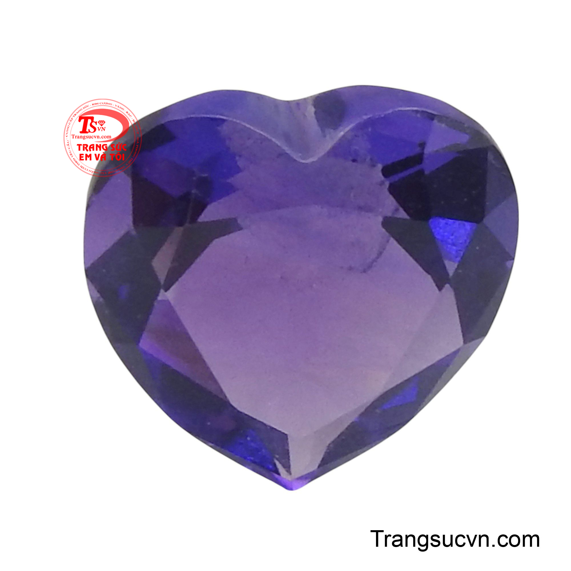 Amethyst trái tim yêu thương là biểu tượng hoàn hảo cho tình yêu và lòng trắc ẩn, với sắc tím đậm đà, quyến rũ như những cảm xúc sâu sắc nhất.