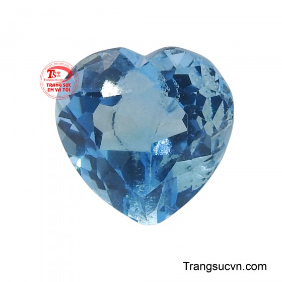 Đá Topaz trái tim đong đầy