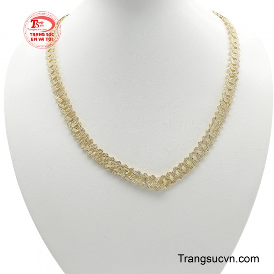 Dây chuyền nam vàng 18K bản lĩnh 