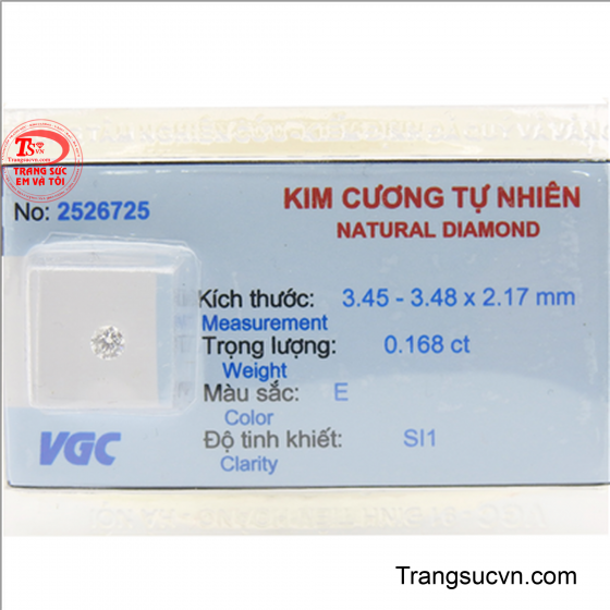 Kim cương thiên nhiên 3.4 ly ép vỉ