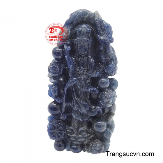Mặt dây chuyền Quan Âm sapphire