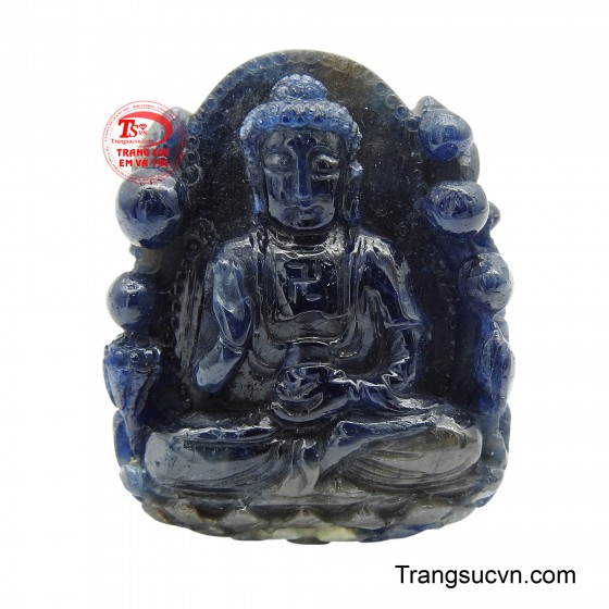 Mặt dây sapphire quan âm an vui