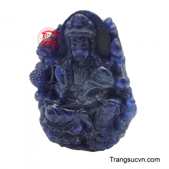 Mặt dây sapphire quan âm thanh tịnh