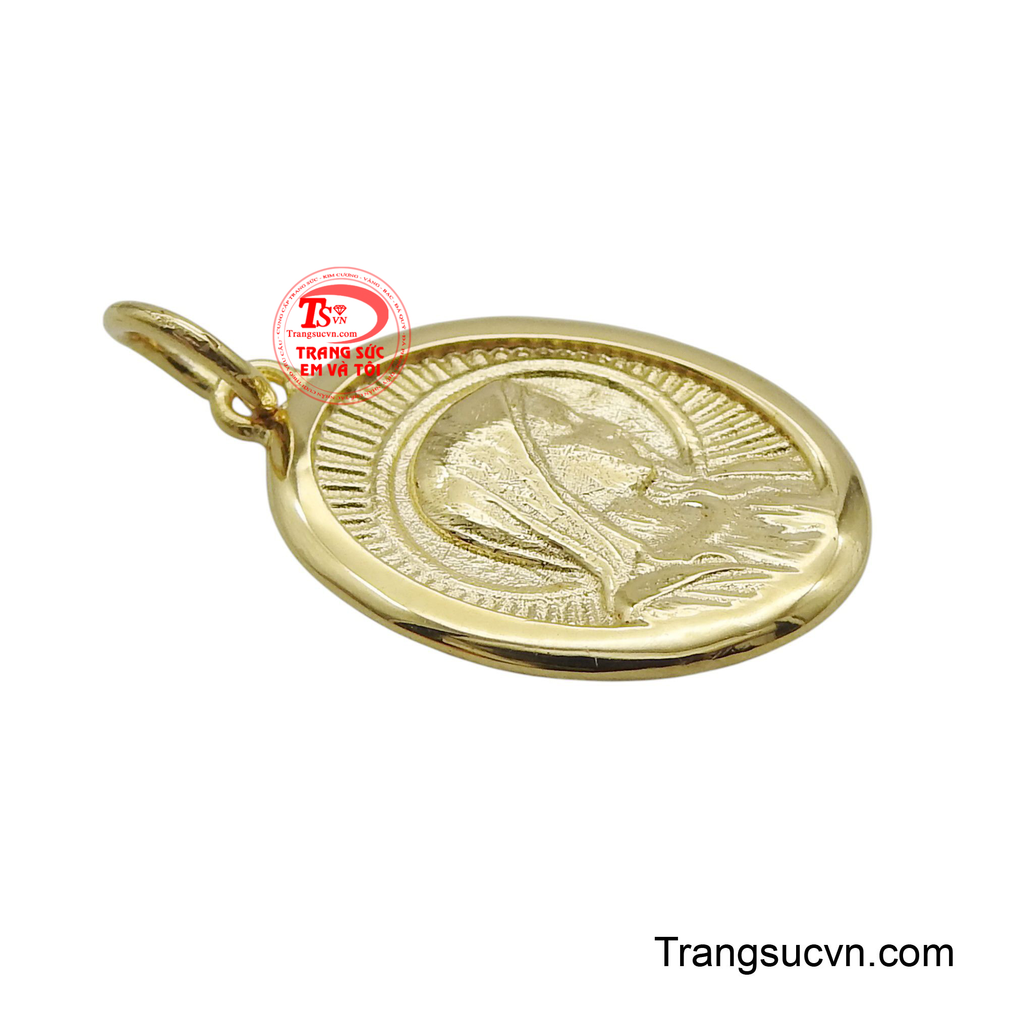 Với chất liệu vàng 14K không chỉ tăng thêm vẻ đẹp sang trọng mà còn thể hiện sự trân trọng đối với giá trị tâm linh.