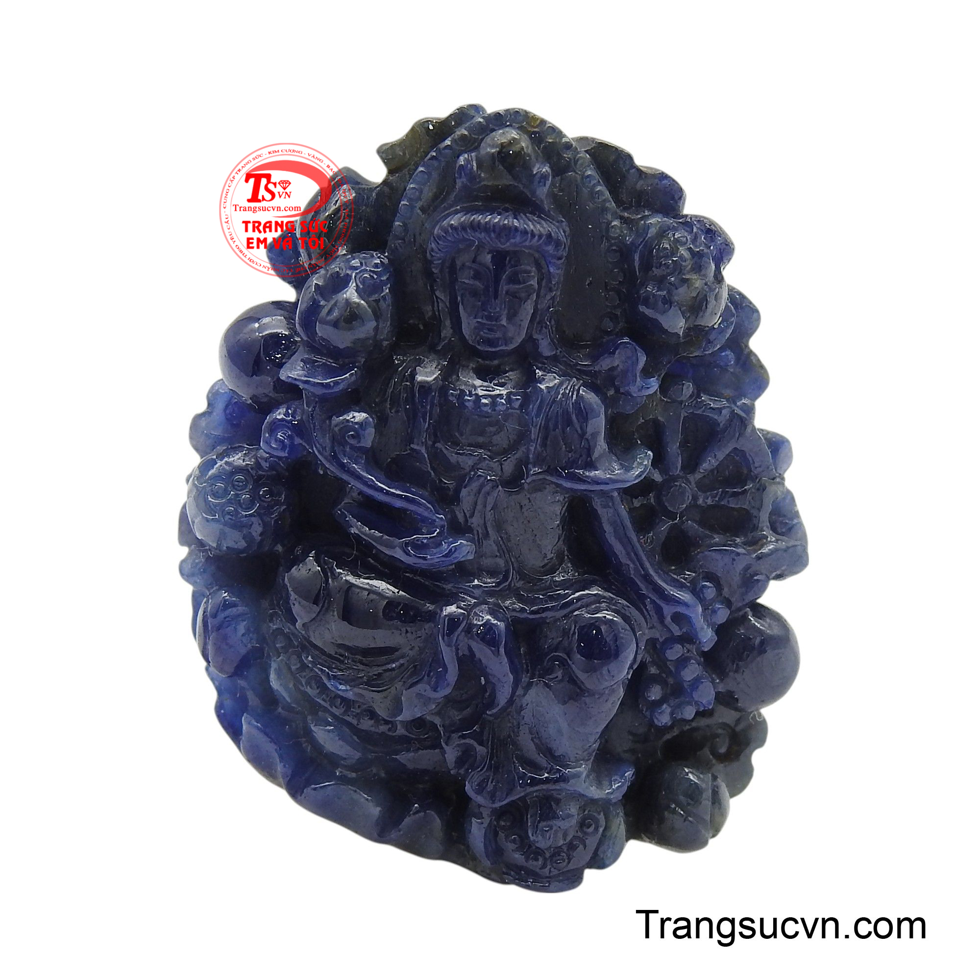 Mặt phật quan âm đá Sapphire đẹp là một kiệt tác vừa mang giá trị thẩm mỹ, vừa ẩn chứa ý nghĩa tâm linh sâu sắc.