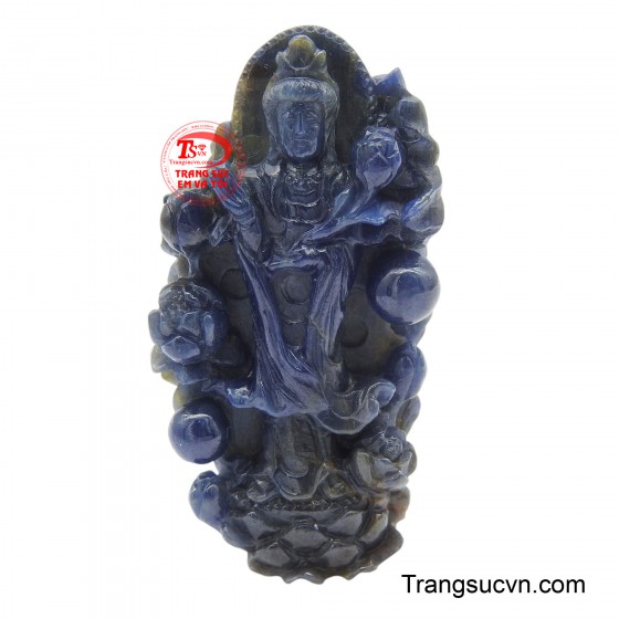 Mặt Sapphire quan âm bình an