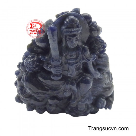 Mặt Sapphire văn Thù Bồ Tát đẹp