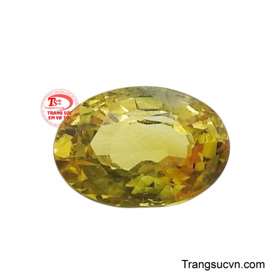 Viên đá Saphir vàng đẹp