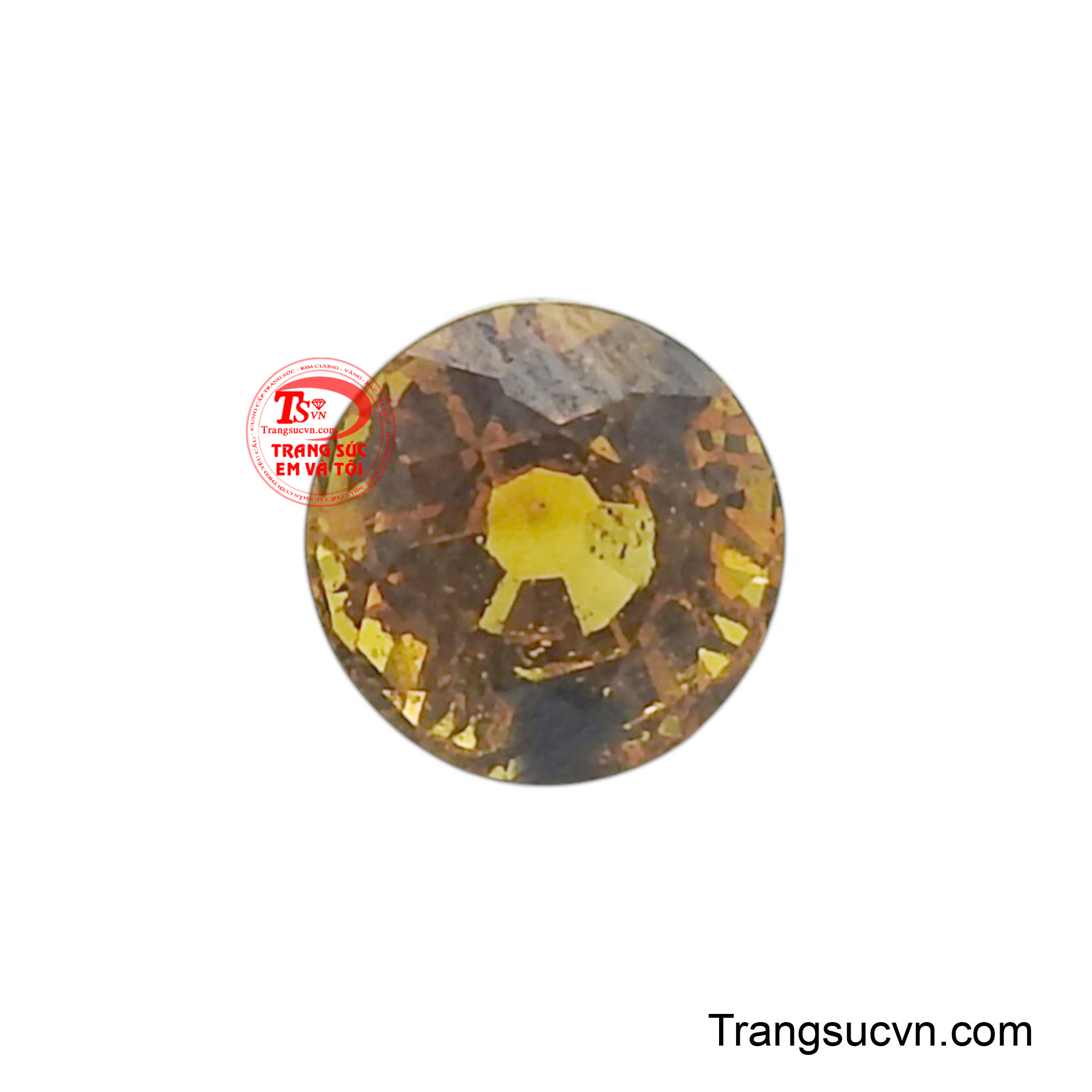 Viên Saphir vàng tròn không chỉ đẹp mắt mà còn là hiện thân của vẻ đẹp tinh túy và tỏa sáng.