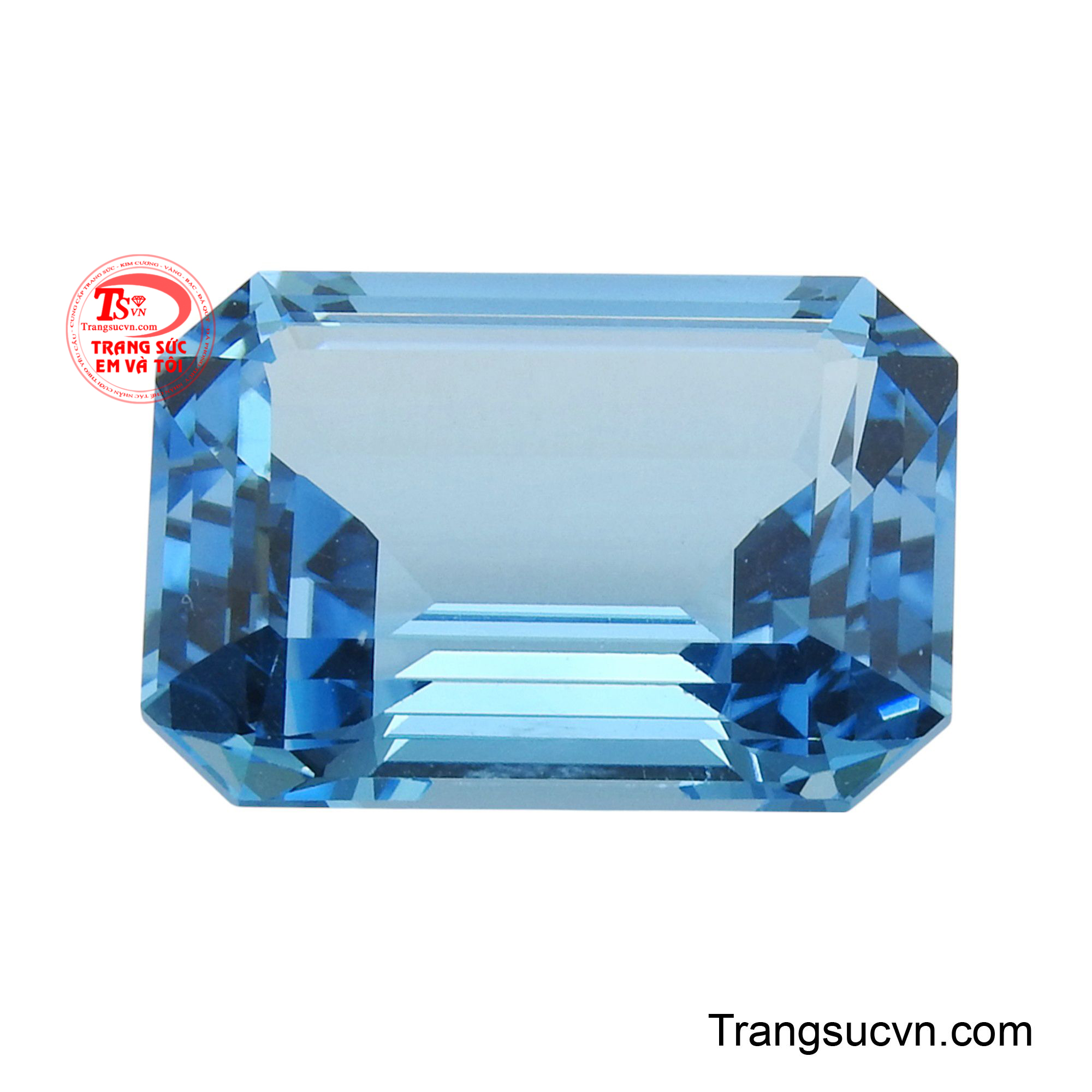 Viên Topaz chữ nhật đẹp tỏa sáng với vẻ đẹp hiện đại và sang trọng là loại đá được mệnh danh “đá thức tỉnh nội tâm”.