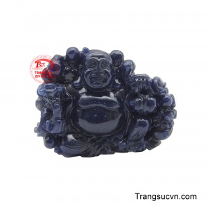 Mặt dây Di lặc đá Sapphire