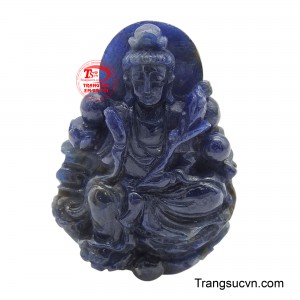 Mặt dây Phật Quan Âm Sapphire