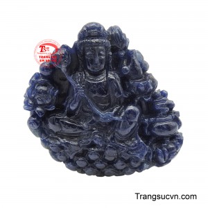 Mặt dây quan âm sapphire