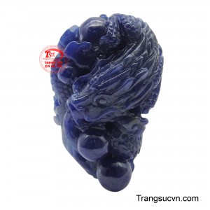 Mặt dây rồng Saphir thiên nhiên đẹp