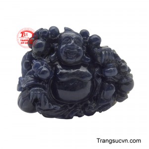 Mặt dây Sapphire Di Lặc thiên nhiên toát lên vẻ an lành và rạng rỡ.