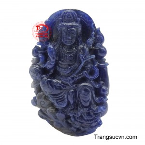 Mặt dây sapphire quan âm đẹp