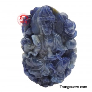 Mặt dây Sapphire quan âm nhân từ