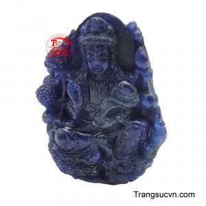 Mặt dây sapphire quan âm thanh tịnh