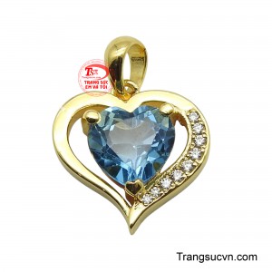 Mặt dây Topaz vàng 14K