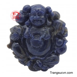 Mặt Phật Di Lặc Sapphire hoan hỷ