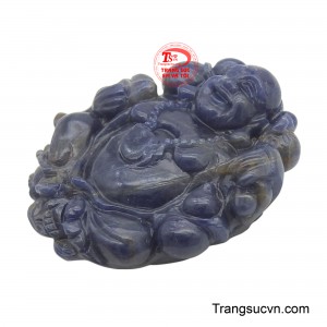 Nụ cười tươi rói, ánh mắt hân hoan và dáng vẻ thư thái của Phật Di Lặc mang đến cảm giác an lành, hạnh phúc.