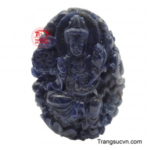 Mặt Quan Âm Bồ Tát Sapphire