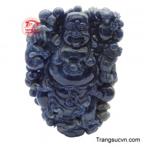 Mặt Sapphire Phật Di Lặc hạnh phúc