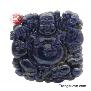 Mặt Sapphire Phật Di Lặc may mắn