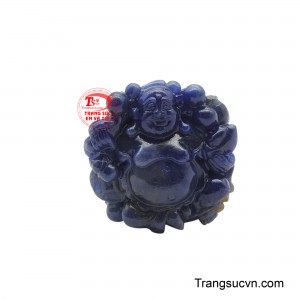 Mặt Sapphire Phật Di Lặc phúc hậu