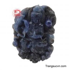 Mặt Sapphire quan âm an lạc
