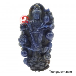 Mặt Sapphire quan âm bình an