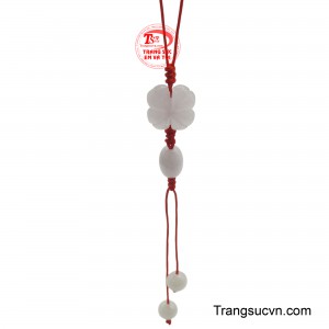 Móc treo điện thoại ngọc cỏ bốn lá