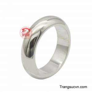 Nhẫn nam bạc trơn đẹp