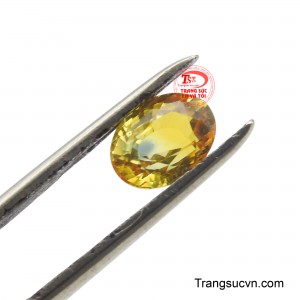 Ánh vàng của đá Sapphire mang vẻ đẹp rực rỡ trong trẻo như ánh mặt trời.