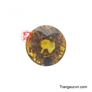 Viên Saphir vàng tròn