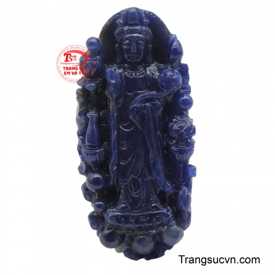 Mặt Phật Quan Âm sapphire an lạc