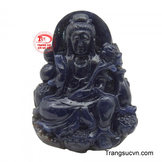 Mặt Phật Quan Âm từ bi Sapphire
