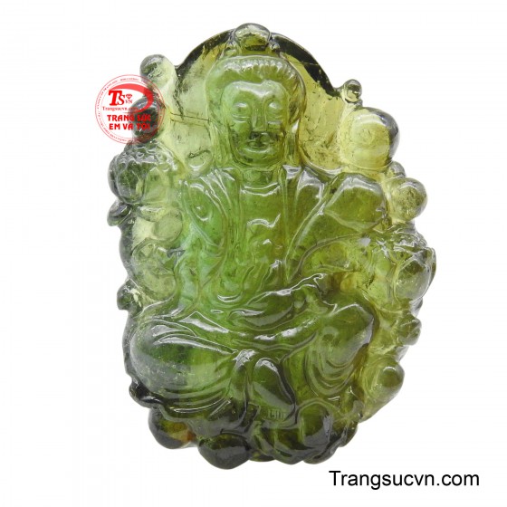 Mặt Quan Âm Tourmaline