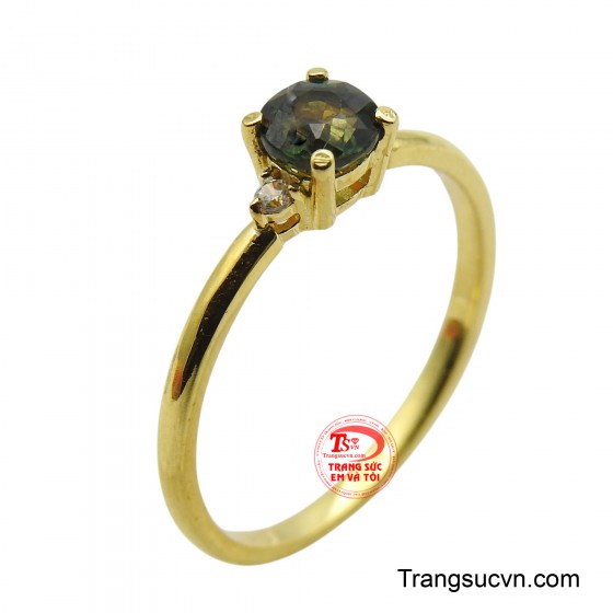 Nhẫn Sapphire vàng 14K