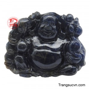 Mặt dây Saphir Di Lặc may mắn là một tác phẩm tinh xảo mang đầy ý nghĩa phong thủy.