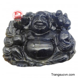 Hình ảnh Phật được khắc họa với nụ cười hoan hỉ, bụng lớn, biểu trưng cho sự vui vẻ, may mắn và tài lộc.