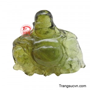 Mặt Di Lặc Tourmaline tài lộc