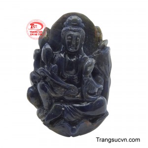 Mặt Phật Quan Âm an nhiên Sapphire