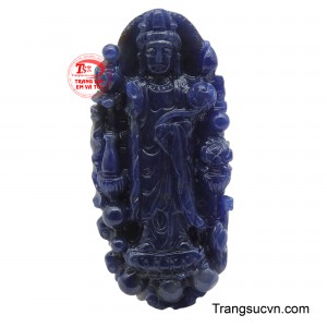 Mặt Phật Quan Âm sapphire an lạc