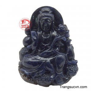 Mặt Phật Quan Âm từ bi Sapphire